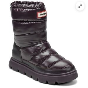 NWT size 10 Purple Hunter Women's Maribel lug sole Snow Booties